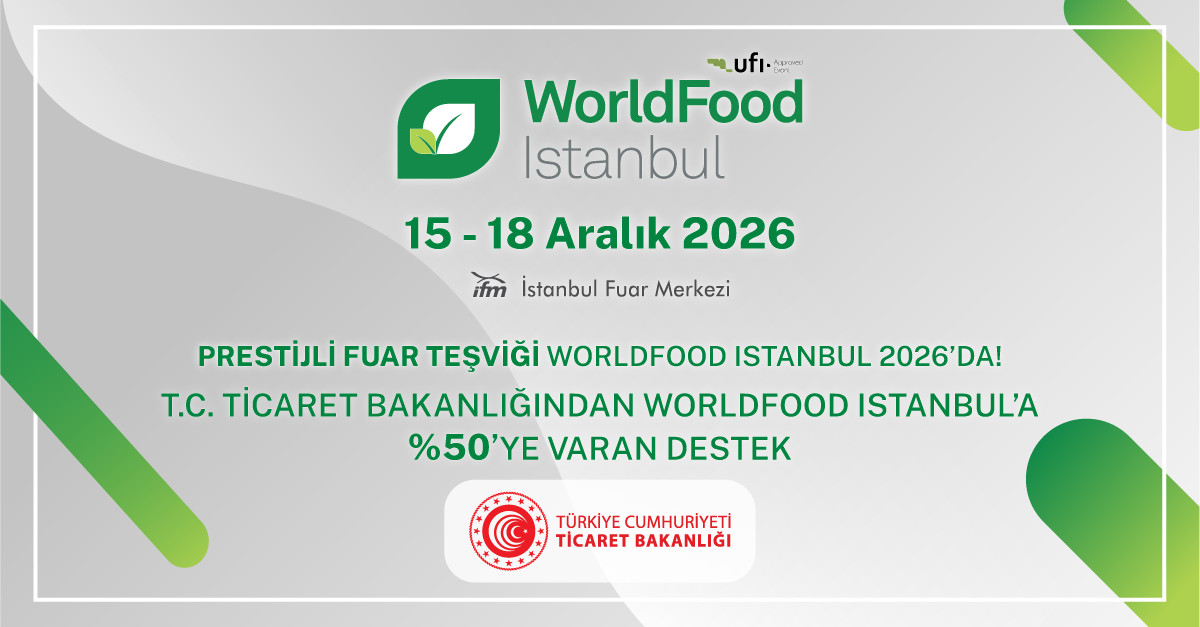 T.C. Ticaret Bakanlığı’ndan WorldFood İstanbul Katılımcılarına Devlet Desteği